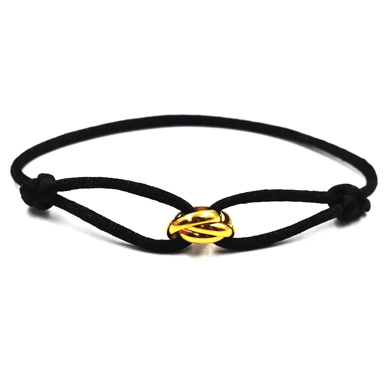 Knot, Rope, & Metal Bracelet