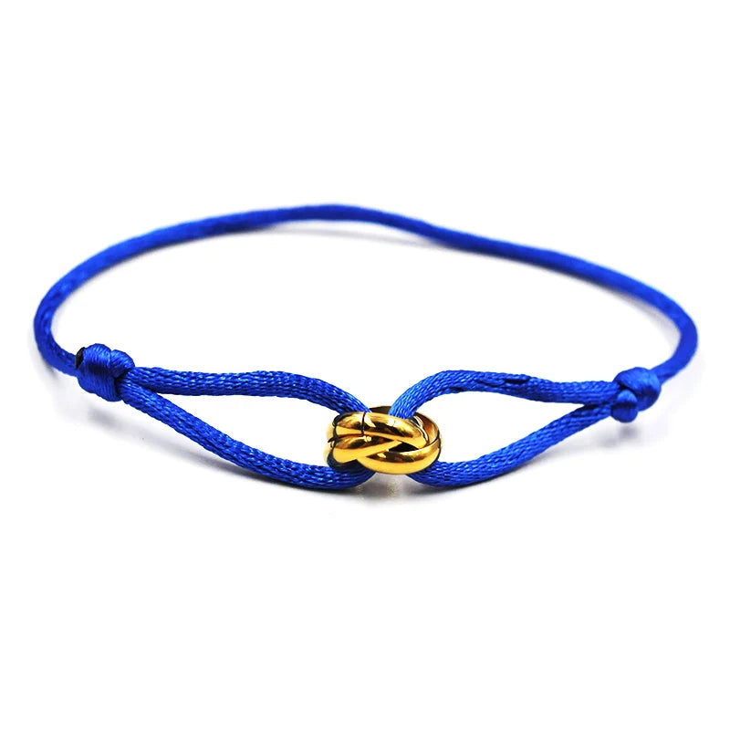 Knot, Rope, & Metal Bracelet