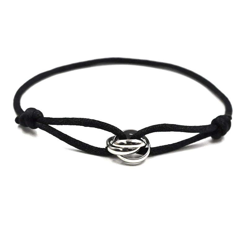 Knot, Rope, & Metal Bracelet