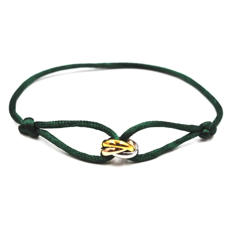 Knot, Rope, & Metal Bracelet
