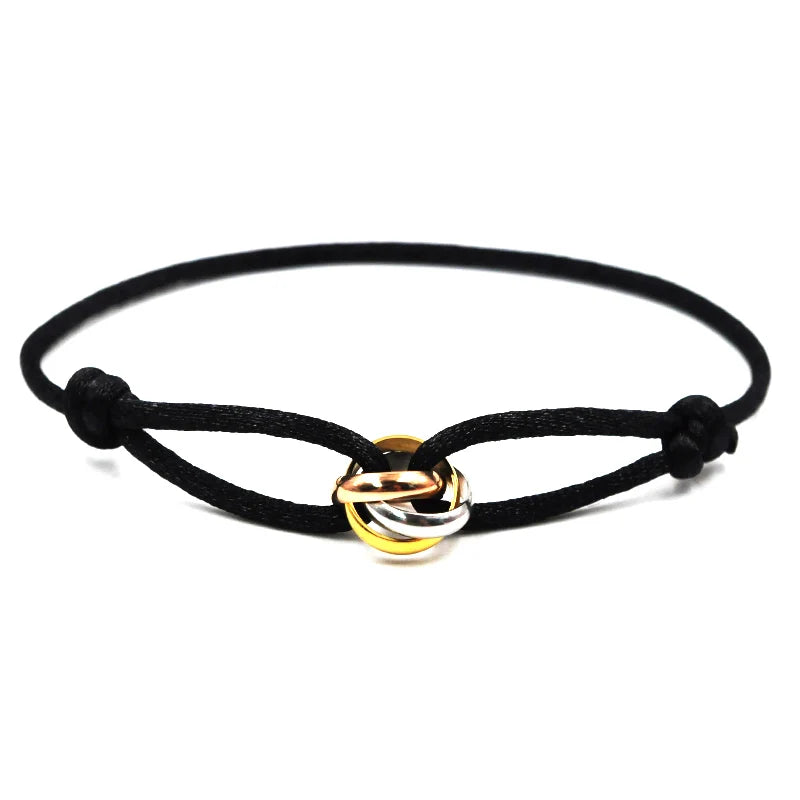 Knot, Rope, & Metal Bracelet