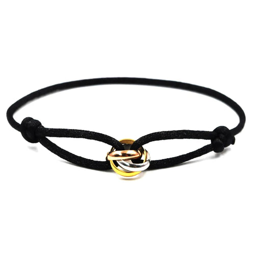 Knot, Rope, & Metal Bracelet