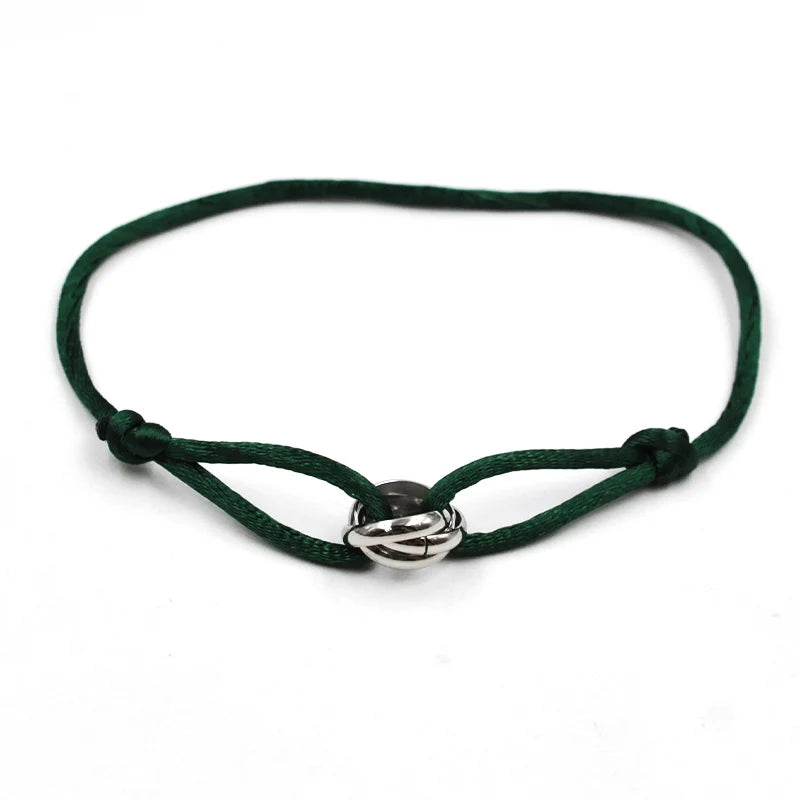Knot, Rope, & Metal Bracelet