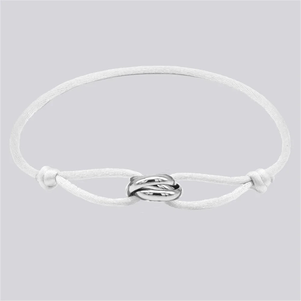 Knot, Rope, & Metal Bracelet