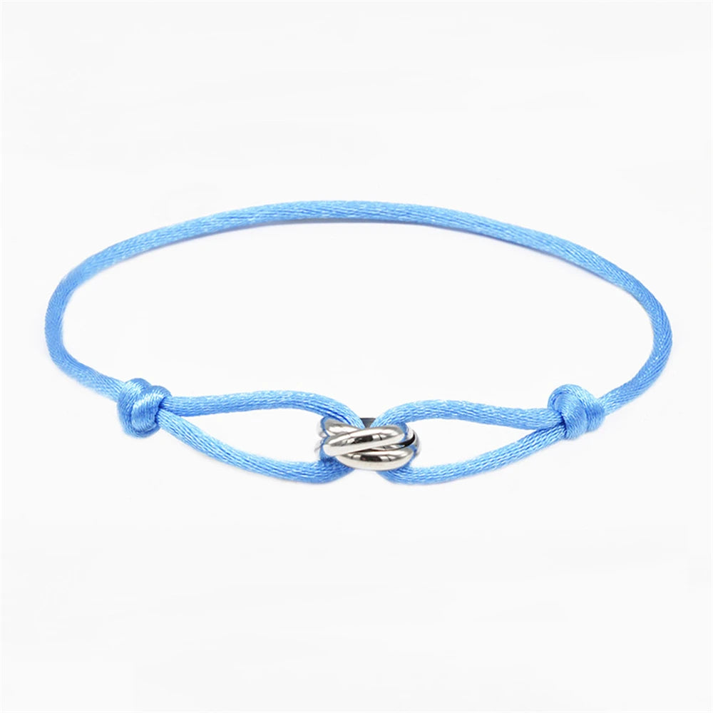 Knot, Rope, & Metal Bracelet