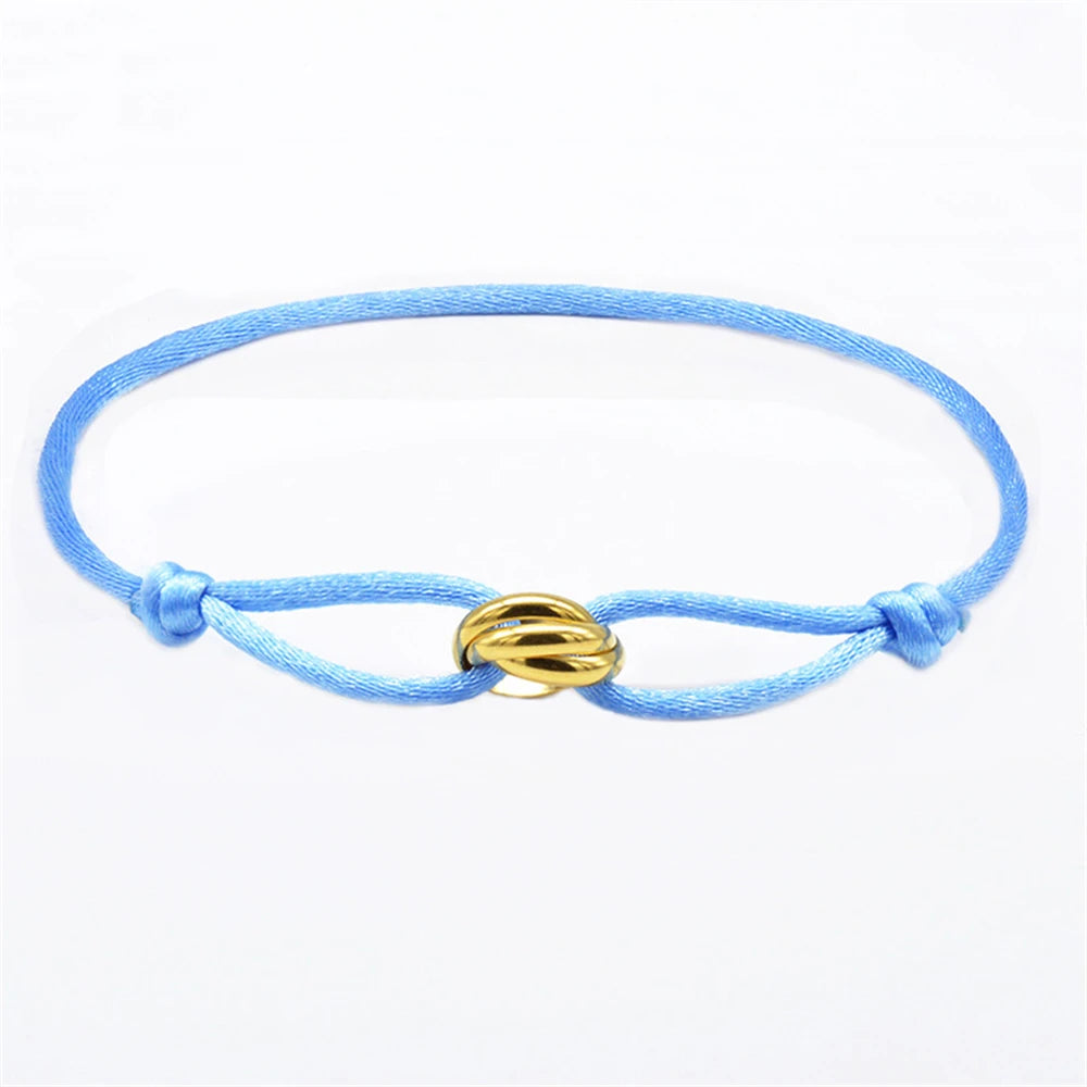 Knot, Rope, & Metal Bracelet