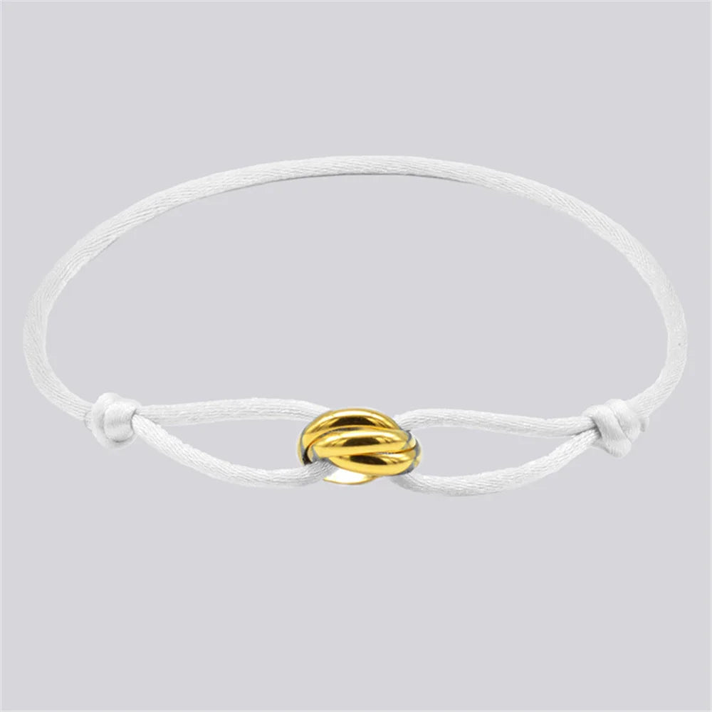 Knot, Rope, & Metal Bracelet
