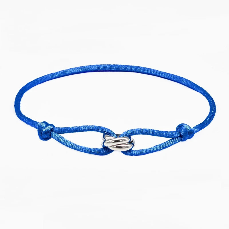 Knot, Rope, & Metal Bracelet