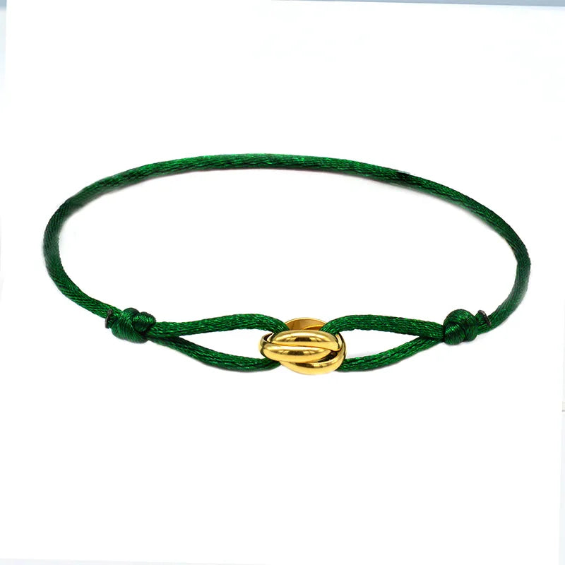 Knot, Rope, & Metal Bracelet