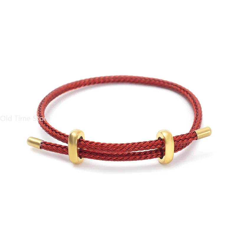 Duo Braid Gold Bar Bracelet
