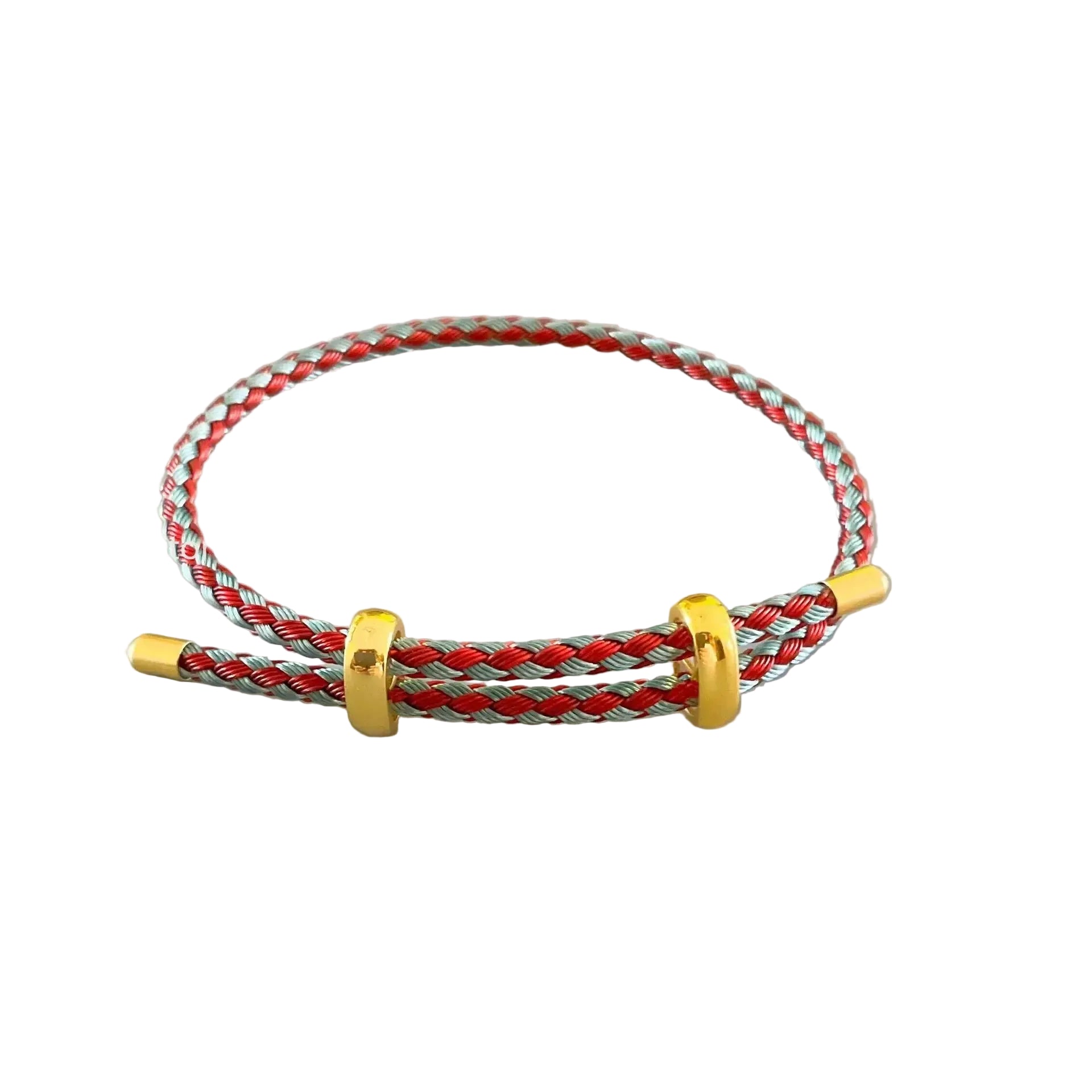 Duo Braid Gold Bar Bracelet